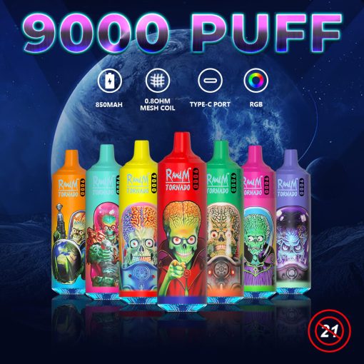 Fumot Tornado 9000 Einweg-Vape Pen - 18ML (1 Vape) – Bild 5